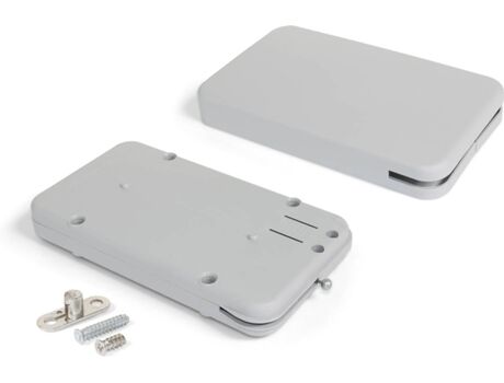 Emuca Mecanismo para Portas Basculantes Miniwinch com Tampa , 4 Kg, Aço e Plástico, Cinzento