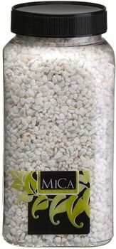 Mica Decorations Granulado 2-3Mm Decorativo Branco 650Ml