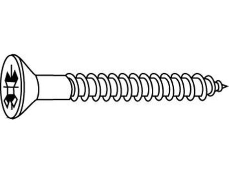 Chemitool Fasteners Parafuso CHEMITOOL Cabeça Embeber para Aglomerado Pozidriv DIN 7505A 5x16 4.8 Oxidado