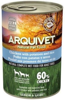 Arquivet Ração para Cães (400 g - Húmida - Sénior - Sabor: Frango)