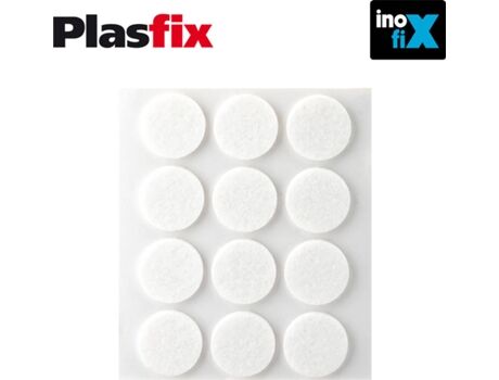 Inofix Pack 12 Filtros Adesivos Sinteticos Brancos, Diametro 22Mm Plasfix