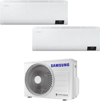 Samsung Ar Condicionado Comfort AR09TXFCA (18+18 m² - 9000+9000 BTU - Branco)