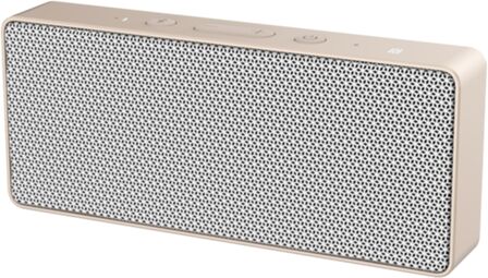 Bling Coluna Bluetooth BBS32-W/G (Branco/Dourado - 2x3W - Autonomia: até 10 h - Alcance: 10 m)