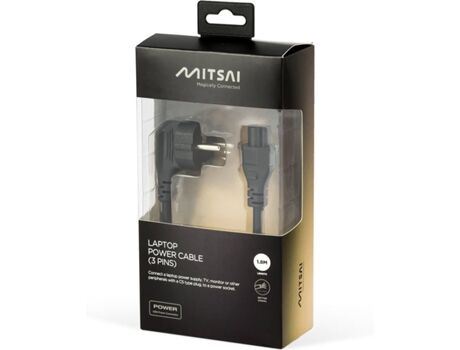 Mitsai Cabo de Alimentação (C5 - 1.8m - Preto)