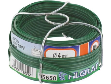 Filgraf Arame Plastificado Verde Mutiusos (4mmx50mts)