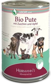 Herrmanns Ração para Cães (400 g - Húmida - Todas as Idades - Sabor: Peru com Curgete)