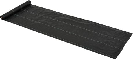 Outsunny Malha de Ervas Daninhas Rolo Malha Geotêxtil Preto (1x50 m - 100 g / m²)