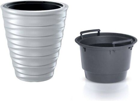 Prosperplast Conjunto 2 Vasos Freze DBFE (Branco - 38.3x38.3x41.9 cm)