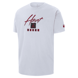 Miami Heat Courtside Statement EditionJordan Max90 NBA-T-Shirt für Herren - Weiß - XS