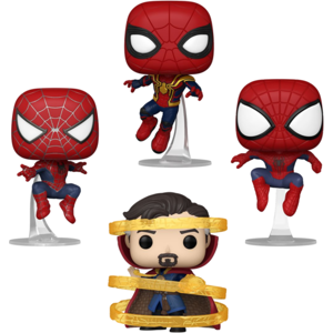 Figur Spider-Man - Spider-Man/Friendly Neighborhood Spider-Man/Amazing Spider-Man/Doctor Strange (Funko POP! 4-Pack)