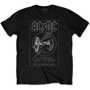 Ac/dc Unisex-Erwachsene T-Shirt Für Alle, Die Kurz Davor Stehen, Den 40. Geburtstag Zu Rocken