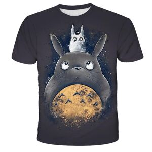 Baibao Qiqi Totoro-T-Shirts, Lustiges, Süßes Anime-3d-Miyazaki Hayao Totoro-T-Shirt, Modisch, Lässig, Sommer-Tops, Kurzärmelig