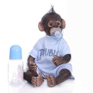 Npk 40 Cm Silikon-Reborn-Baby-Affenpuppe, 100 % Handgefertigt, Sehr Weiches Silikon-Vinyl