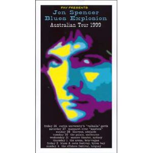 Jon Spencer Blues Explosion - Australian Tour 1999 - Reprint Color 36x68cm