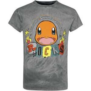 Pokémon - Gaming T-Shirt - Glumanda - Rocks - S bis XXL - für Männer - Größe L - grau  - EMP exklusives Merchandise! - Männer - male