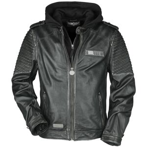 Volbeat Lederjacke - EMP Signature Collection - S bis 3XL - für Männer - Größe 3XL - schwarz  - EMP exklusives Merchandise! - Männer - male