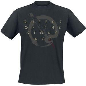 Queens Of The Stone Age T-Shirt - In Times New Roman - Bad Dog - S bis 3XL - für Männer - Größe XXL - schwarz  - Lizenziertes Merchandise! - Männer - male