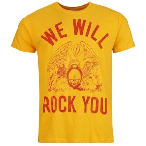 Queen T-Shirt - We Will Rock You - S bis XL - für Männer - Größe M - orange  - Lizenziertes Merchandise! - Männer - male
