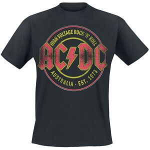 AC/DC T-Shirt - High Voltage - Rock 'N' Roll - Australia Est. 1973 - S bis 3XL - für Männer - Größe L - schwarz  - EMP exklusives Merchandise! - Männer - male