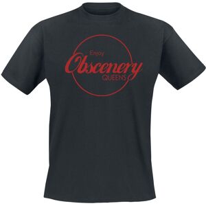 Queens Of The Stone Age T-Shirt - Enjoy Obscenery - S - für Männer - Größe S - schwarz  - Lizenziertes Merchandise! - Männer - male