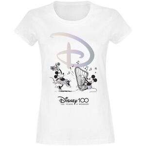 Disney - Disney T-Shirt - Disney 100 - 100 Years of Wonder - S bis XXL - für Damen - Größe XXL - weiß  - EMP exklusives Merchandise! - Frauen - female