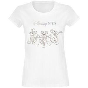 Disney - Disney T-Shirt - Disney 100 - 100 Years of Wonder - M bis XXL - für Damen - Größe XXL - weiß  - EMP exklusives Merchandise! - Frauen - female