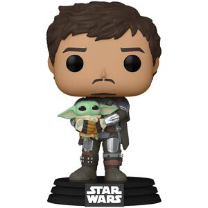 Funko 54525 Pop Star Wars: Mandalorian- Mando Holding Child