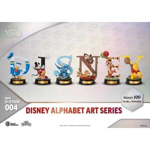 Beast Kingdom Toys Disney Mini Diorama Stage Statues 6-pack 100 Years of Wonder-Disney Alphabet Art 10 cm