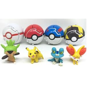 Best Trade Pokémon Action Anime Figures Balls- Indhold Pikachu