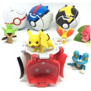 Best Trade 4 stk Model Pokemon Action Anime Figurer Bolde - Indhold Pikachu