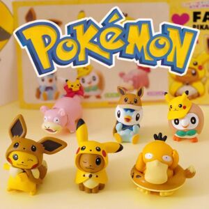 Best Trade 6 stk søde farverige Pokemon figurer Pokemon Inkluderer Pikachu