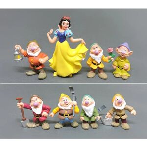 Best Trade Snehvide og de syv dværge figurer dekorativt legetøj 8 stk sæt