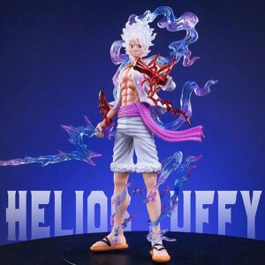 Jettbuying Anime One Piece Luffy Figur 21 cm Nika Sun God Action Figurer One size One size