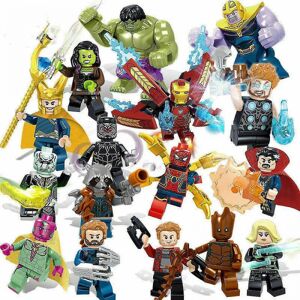 Jettbuying 16 Stk Marvel Avengers Super Hero Comic Mini Figures Dc Minifig colorful one size