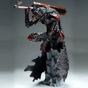 HKWWW Berserk Guts L Anime Figur Guts Berserker Armor Action Figur Berserk Black Swordsman Figurine Collection Model Dukkelegetøj 25cm[HK] 25cm With box