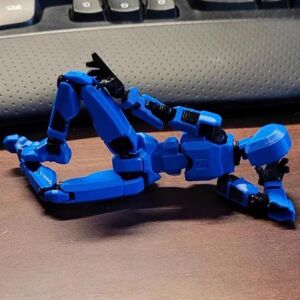 HKWWW T13 Action FigureTitan 13 Action Figure Robot Action Figure3D Printed Action[HK] Black Blue