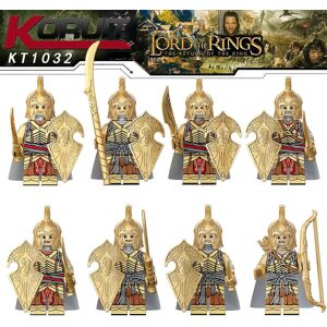 YIXI 8 stk Ringenes Herre Series Minifigurer Byggeklodser Kit, Soldiers Warrior Mini Action Figurer Legetøj Gaver Boligdekoration