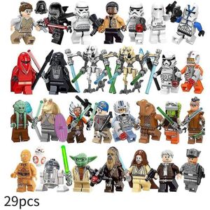 YIXI 29 stk Star Wars Minifigurer Action Figurer Byggeklodser Børnelegetøj