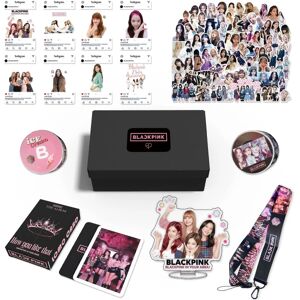 161 stk Sort Pink Born Pink Album Gaveæske Sæt Blink Fans Gave Merchandise Fotokort Fødselsdage Festpynt Kpop Nøglebånd Stickers B