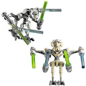 2 stykker Star War Minifigurer Generelt Grievous Action Figures Legetøj