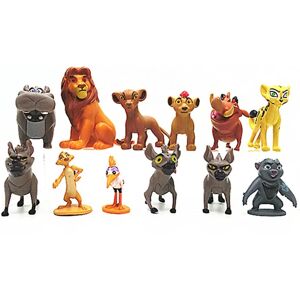 12 stk/sæt The Lion Guard Legetøj, Lion King Action Figurer, Animal Character Legetøj Sæt Home Skrivebordsindretning