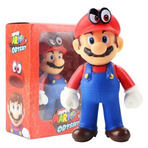 Mini Super Mario Figurer Pvc Action Figurer rød