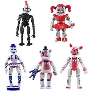 5 stk/sæt Five Nights at Freddy's Game Action Figur Fnaf Funtime Freddy Foxy Sister Place Lightening Action Figurer