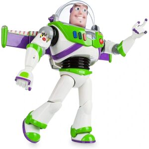 Store Buzz Lightyear Interactive Talking Action Figur fra Toy Story, 11 tommer, indeholder 10+ engelske sætninger, interagerer med andre figurer og legetøj_Ja