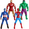 Marvel figurer, superhelte figurer 18 cm, 4 stykker Avengers figurer, Marvel legetøj Titan Hero serie