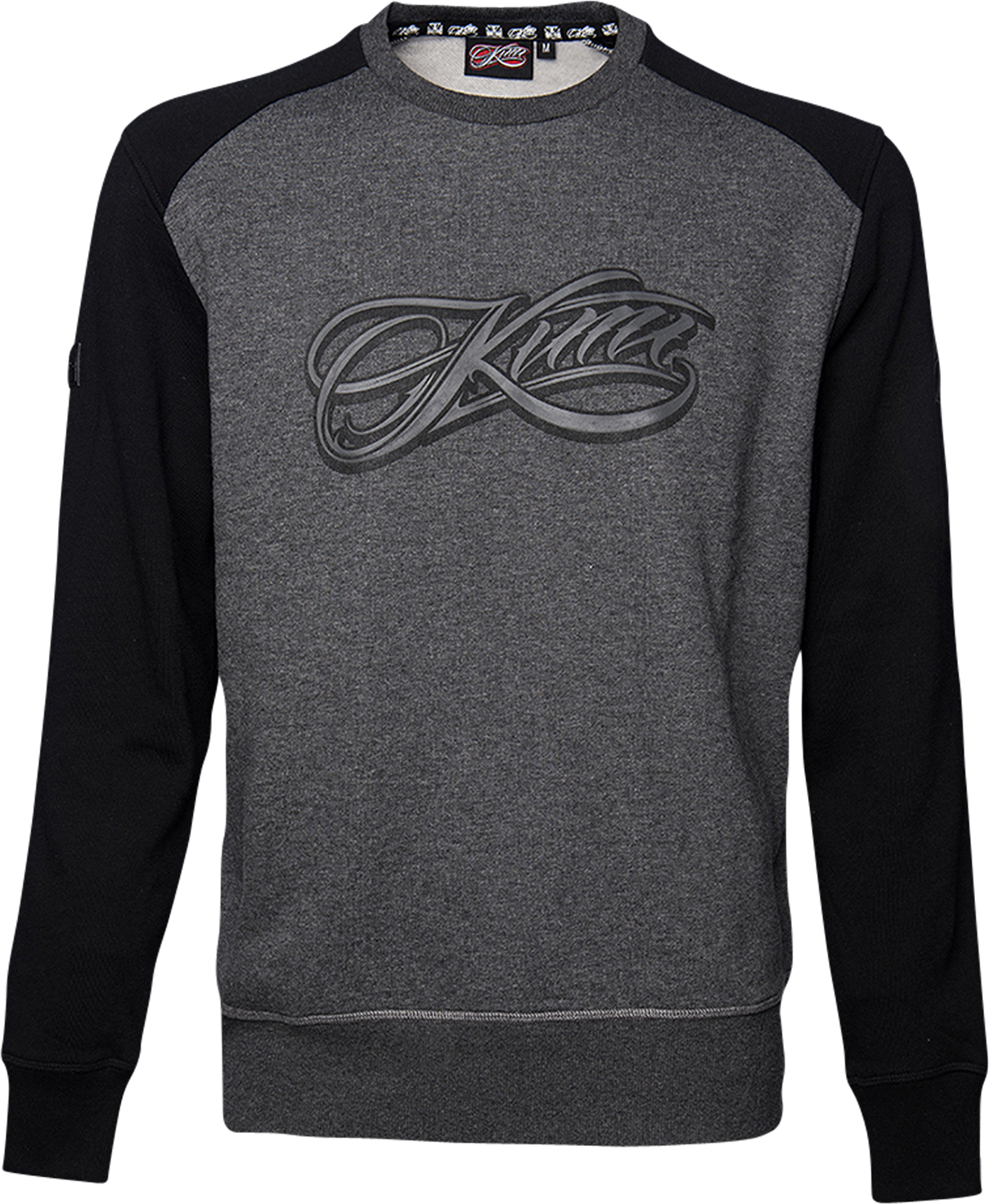 Kimi Sudadera  Script Logo Negro-Gris