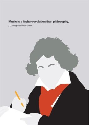 My World Beethoven Greeting Card