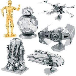 6 maquettes métalliques 3D Star Wars