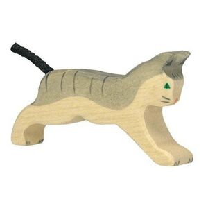 Figurine Holtztiger Chat marchant