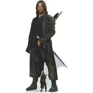 - Figurine en carton Aragorn tout de noir vêtu avec son épée - Le Seigneur des Anneaux - Haut 192 cm